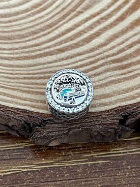 Pandora Rocky Mountain Train at Morant's Curve Bead Charm S925 Silver Charm